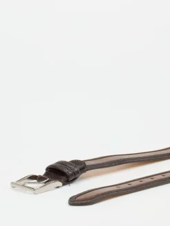 – Ledergürtel aus geprägtem Leder Dunkel*Harris Outlet