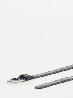 – Ledergürtel aus geprägtem Leder dunkel*Harris Clearance