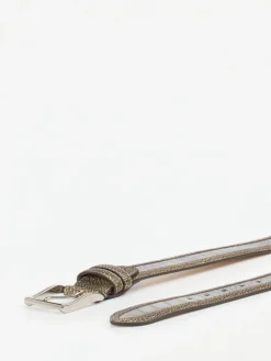 – Ledergürtel aus geprägtem Leder grau*Harris Outlet