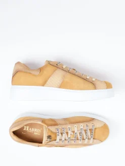 – Low-Top Sneaker aus Veloursleder Karamell*Harris Sale