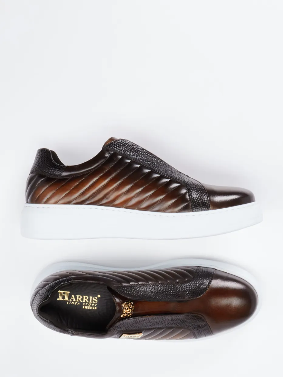 Herren Harris – Slip-On Sneaker aus Kalbleder Dunkel