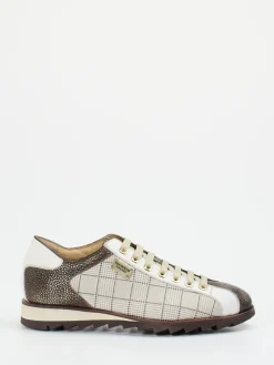 – Sneaker aus geprägtem Leder mit Karomuster*Harris Hot