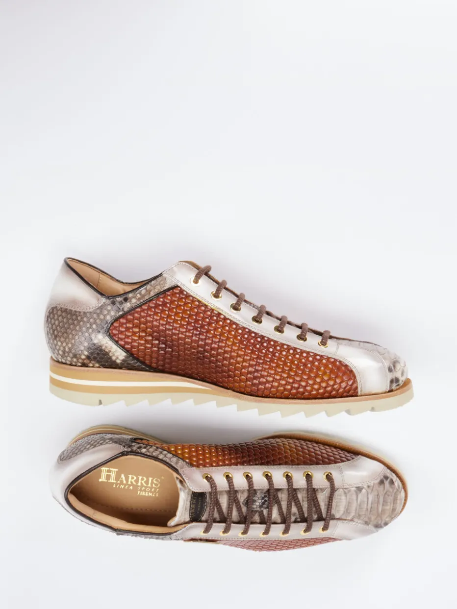 Herren Harris – Sneaker aus geprägtem Leder in