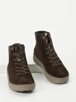 Damen Hartjes – High-Top-Sneaker aus Veloursleder