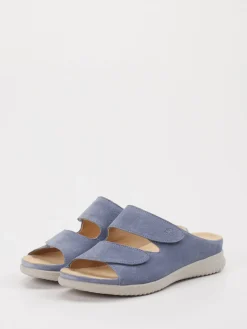 Damen Hartjes – Komfort-Pantoletten aus Veloursleder