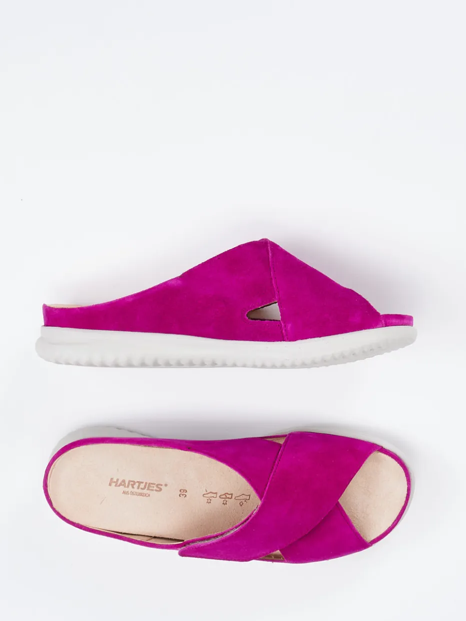 – Komfort-Pantolette aus Veloursleder*Hartjes