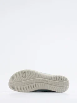 Damen Hartjes – Komfort-Pantolette aus Veloursleder Aquamarin