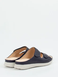 Damen Hartjes – Komfort-Pantoletten aus Kalbleder Dunkel