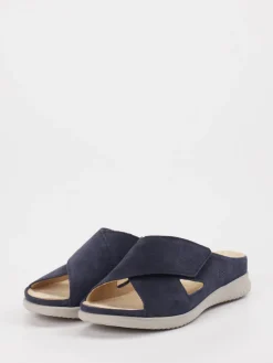 – Komfort-Pantoletten aus Veloursleder Dunkel*Hartjes Online