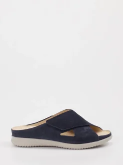 – Komfort-Pantoletten aus Veloursleder Dunkel*Hartjes Online