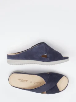 – Komfort-Pantoletten aus Veloursleder Dunkel*Hartjes Online