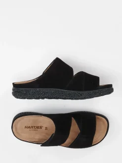 Damen Hartjes – Komfort-Pantolette aus Veloursleder