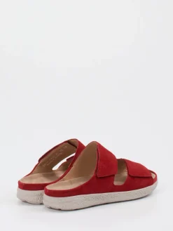 Damen Hartjes – Komfort-Pantolette aus Veloursleder