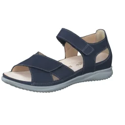 Damen Hartjes – Komfortsandale aus Nubukleder dunkel