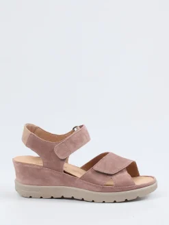 Damen Hartjes – Komfortsandale aus Veloursleder in Alt