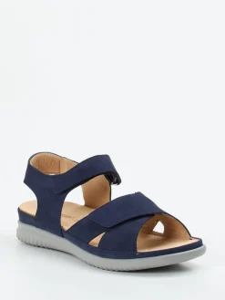 Damen Hartjes – Komfortsandalen aus Nubukleder marine