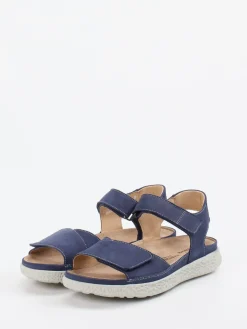 Damen Hartjes – Komfortsandalen aus Nubukleder Marine