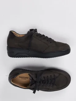 – Komfort-Sneaker aus Nubukleder anthrazit*Hartjes Outlet