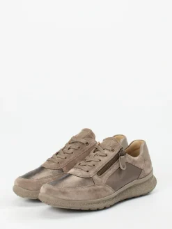 – Komfortsneaker aus Veloursleder Taupe*Hartjes Outlet