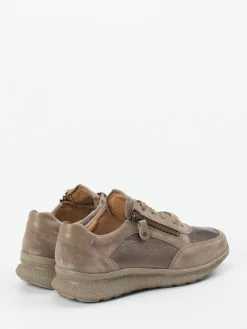 – Komfortsneaker aus Veloursleder Taupe*Hartjes Outlet