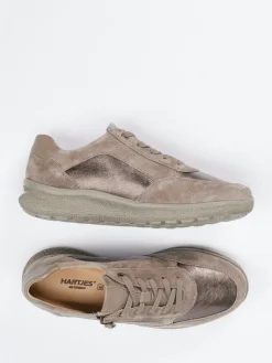 – Komfortsneaker aus Veloursleder Taupe*Hartjes Outlet