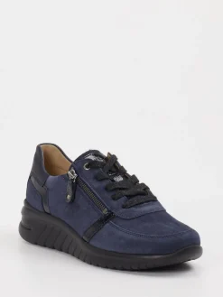 – Komfort-Sneaker aus Veloursleder dunkel*Hartjes Discount