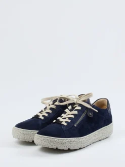 Damen Hartjes – Komfort-Sneaker aus Veloursleder nacht