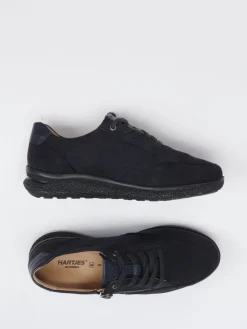 Damen Hartjes – Komfort-Sneaker aus Leder Dunkel