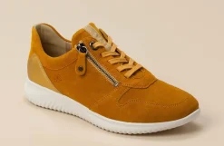 – Komfort-Sneaker aus Veloursleder Senf*Hartjes Hot