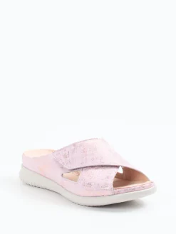 – Pantolette aus geprägtem Leder rosé-metallic*Hartjes Sale