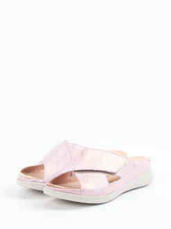 – Pantolette aus geprägtem Leder rosé-metallic*Hartjes Sale