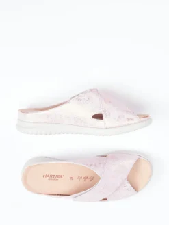 – Pantolette aus geprägtem Leder rosé-metallic*Hartjes Sale