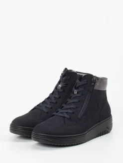 Damen Hartjes – Schnürboots aus Nubukleder Dunkel