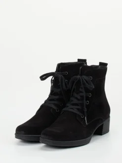 Damen Hartjes – Schnür-Boots aus Veloursleder