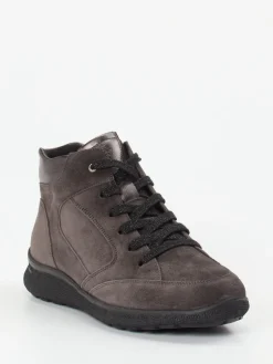 Damen Hartjes – Schnürstiefelette aus Veloursleder