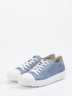 Damen Hartjes – Sneaker aus geprägtem Leder jeans