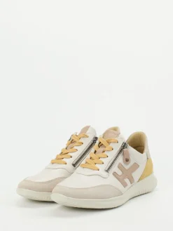 Damen Hartjes – Sneaker aus Kalbleder in Soft-Neutrals