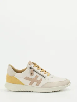 Damen Hartjes – Sneaker aus Kalbleder in Soft-Neutrals