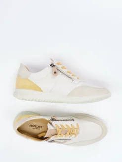 Damen Hartjes – Sneaker aus Kalbleder in Soft-Neutrals