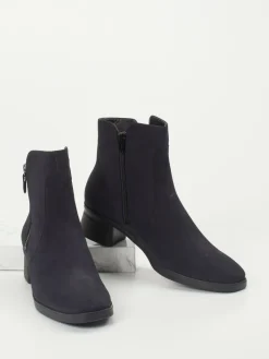 Damen Hartjes – Stiefeletten aus Nubukleder in Dunkel