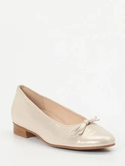 – Ballerinas aus Metallicleder champagner-*Hassia Discount