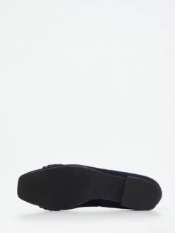 Damen Hassia – Ballerinas aus Veloursleder Dunkel