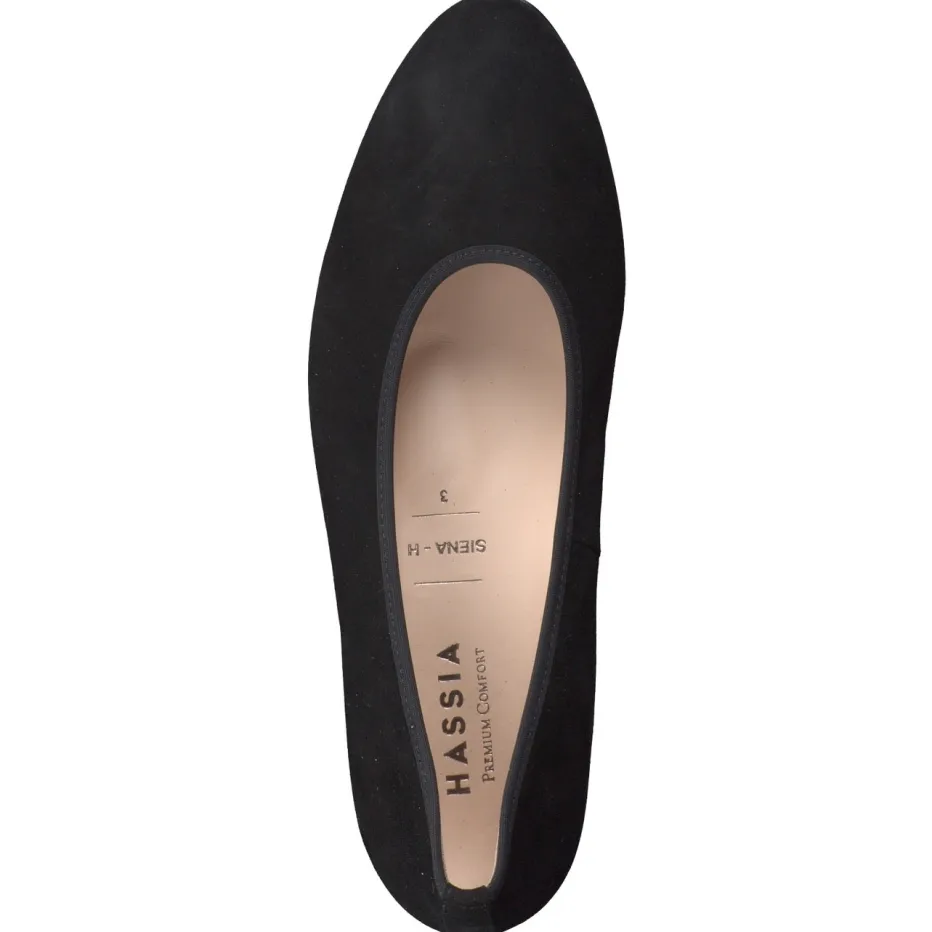 Damen Hassia – Blockabsatz-Pumps aus Veloursleder