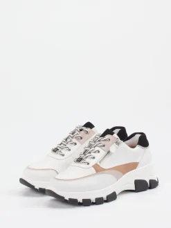 – Chunky Sneaker aus Kalbleder Offwhite*Hassia Online