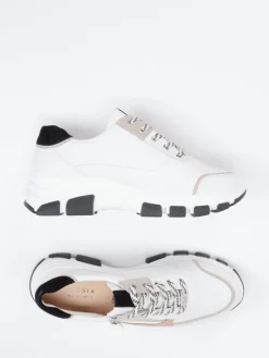 – Chunky Sneaker aus Kalbleder Offwhite*Hassia Online