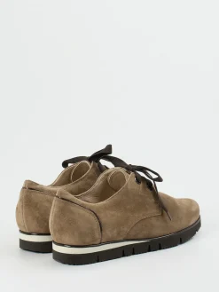 Damen Hassia – Komfort-Halbschuh aus Veloursleder Sandbeige