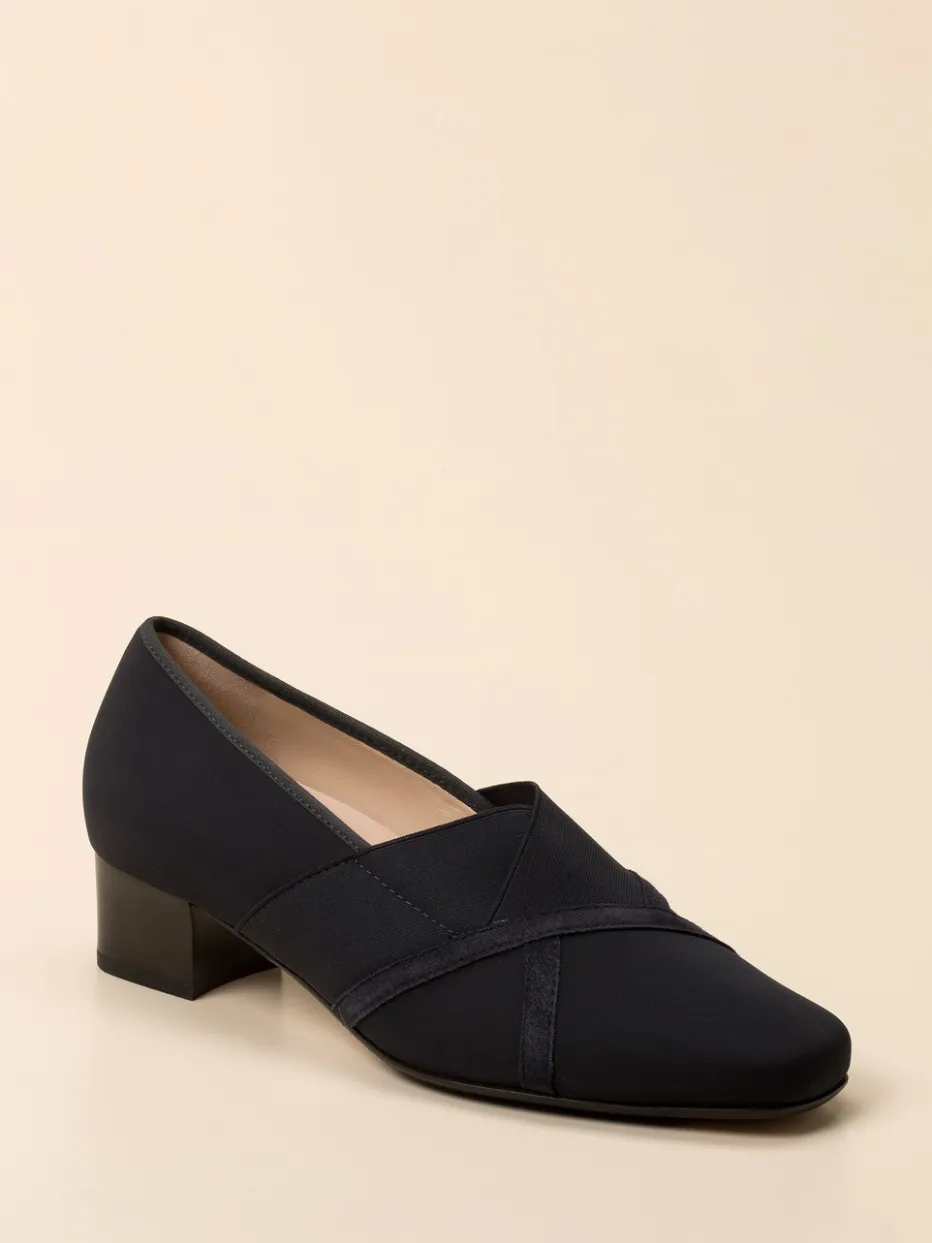 Damen Hassia – Komfortpumps aus Textil dunkel