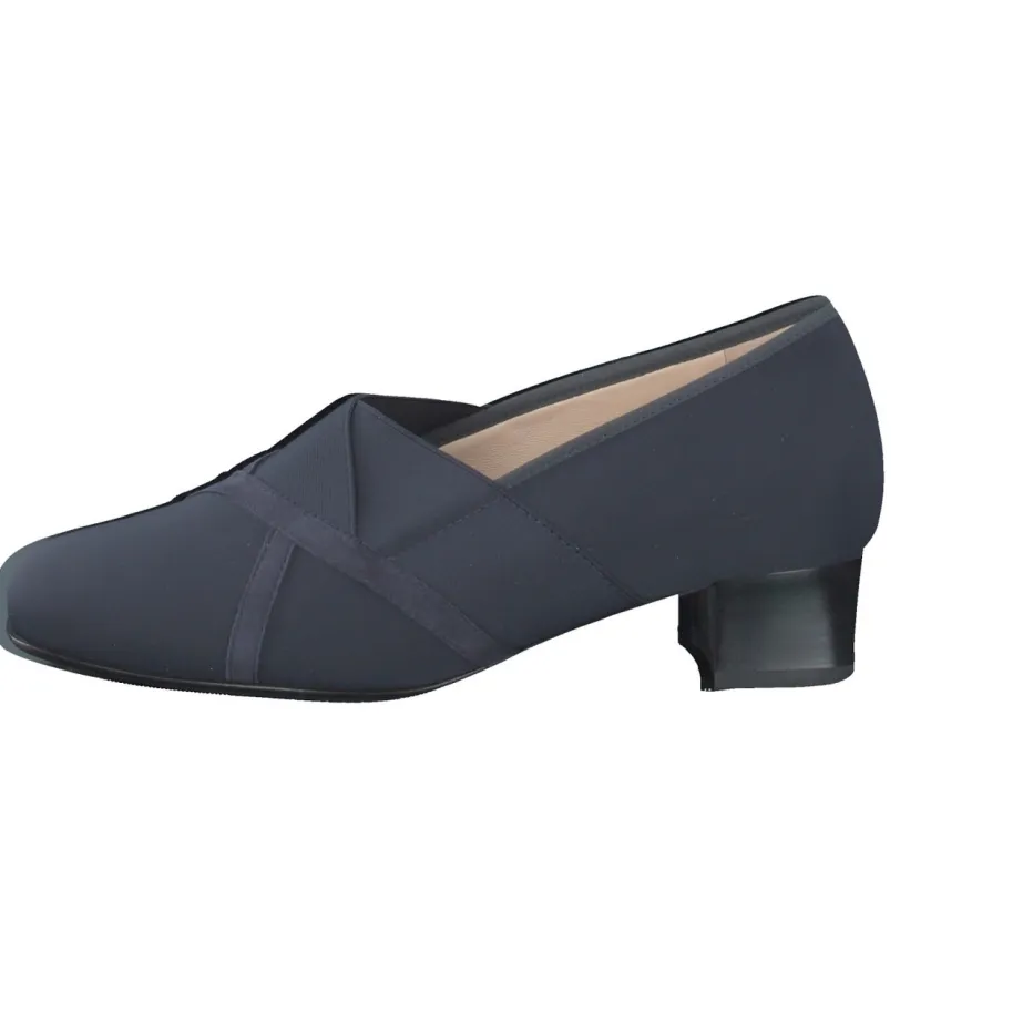 Damen Hassia – Komfortpumps aus Textil dunkel