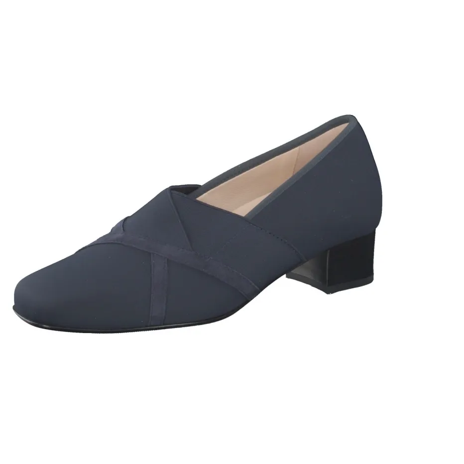 Damen Hassia – Komfortpumps aus Textil dunkel