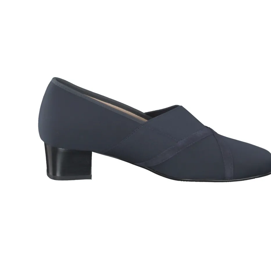 Damen Hassia – Komfortpumps aus Textil dunkel